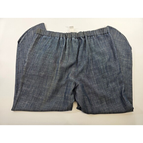 TRINA‎ TURK Women's XL Linen Blend Stretch Waist Pull On Capri Cropped Pants - Picture 4 of 7